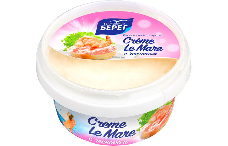 Паста из морепродуктов Crème le Mare с чесноком 150 г